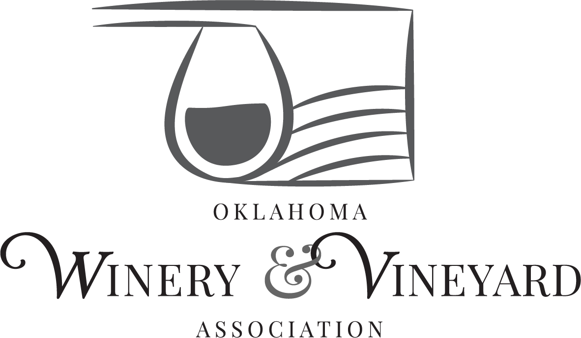Oklahoma Winery & Vineyard Association logo with icon
