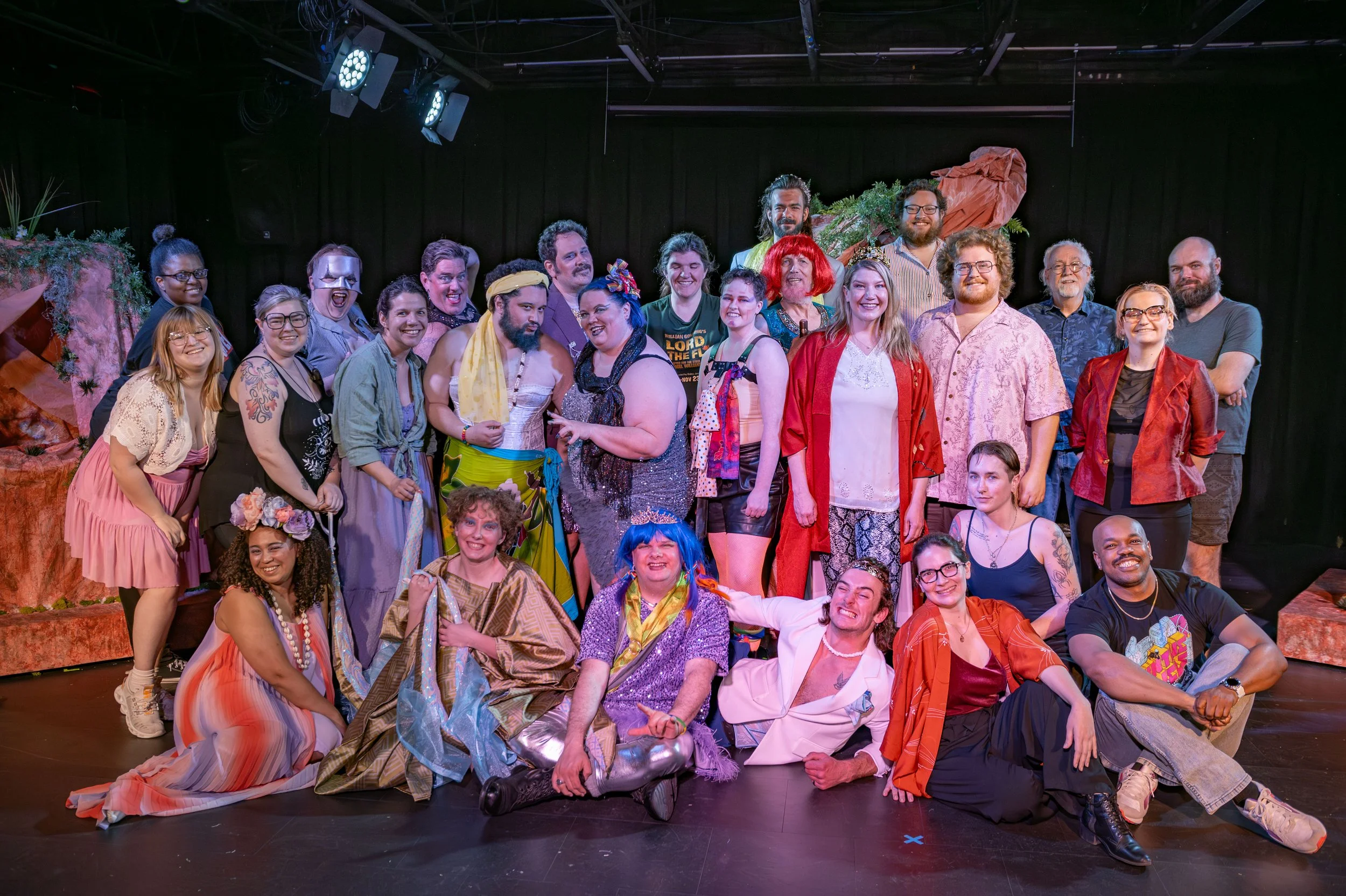 The cast and crew of "The Tempest"
