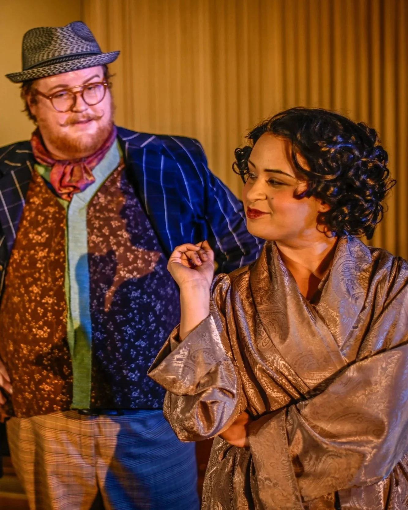 Photograph of Quinn Blakely and Anna Joie performing in "Twelfth Night"
