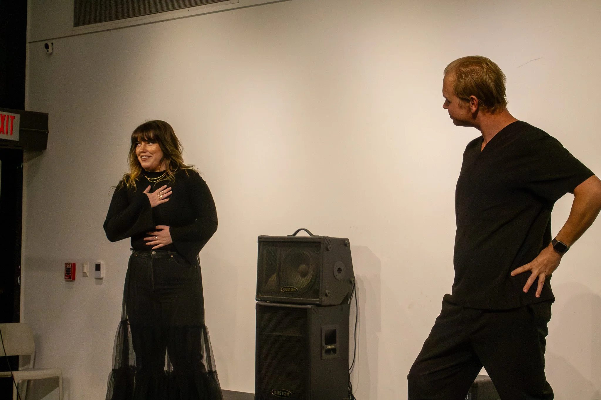 Actors Ashe Baileigh and Thomas Hunt