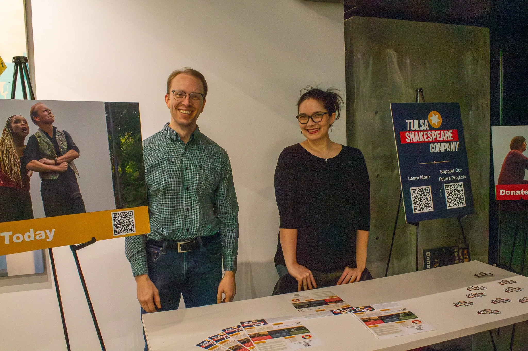 Board members Nick McMillan and Rachel Steed