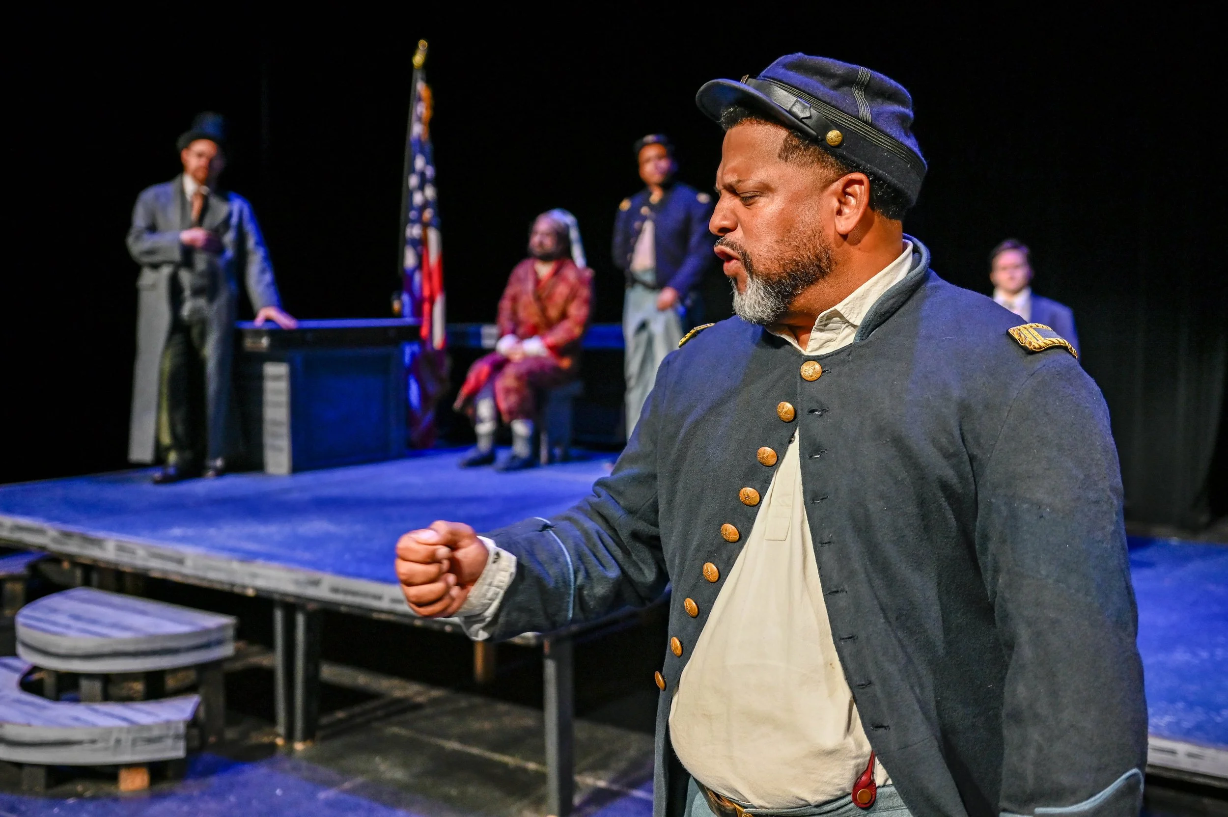 David Harris delivers impassioned speech as Othello