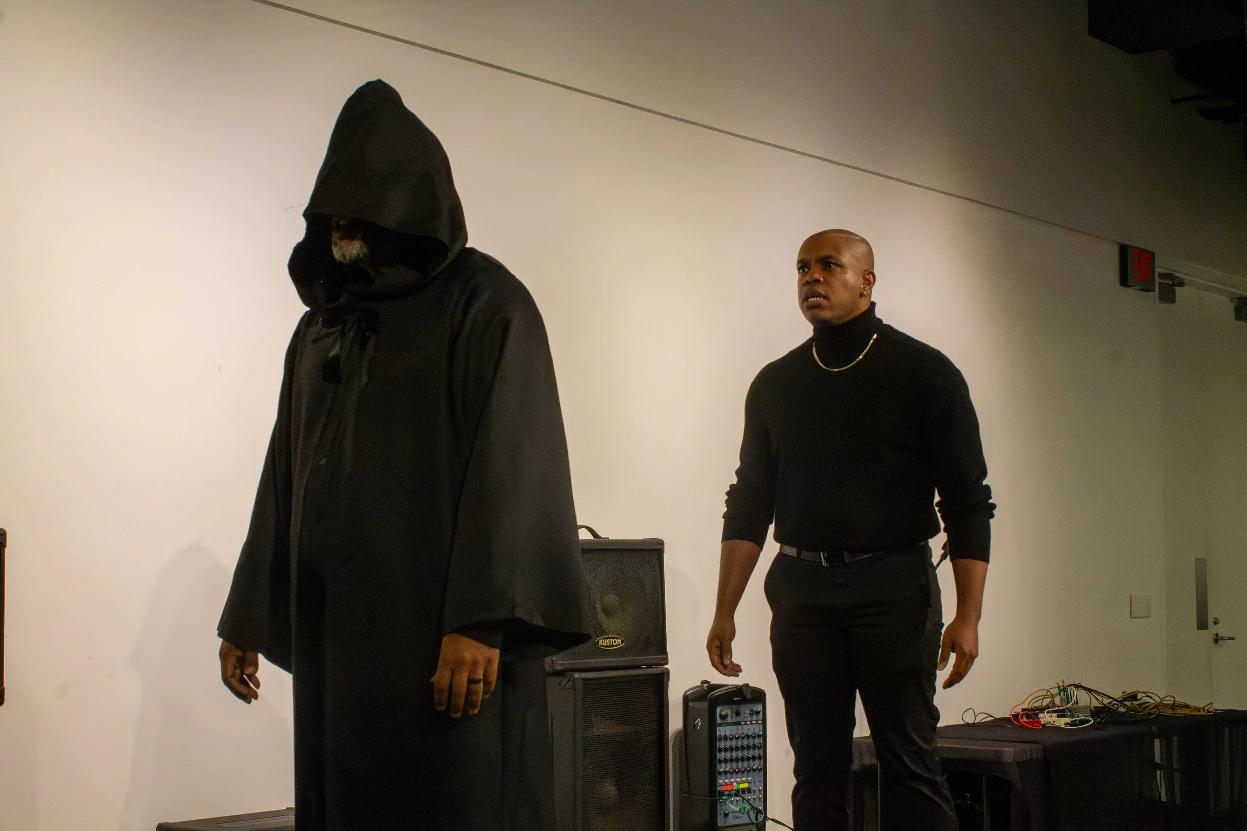 Actors David Harris and Ibrahim Buyckes