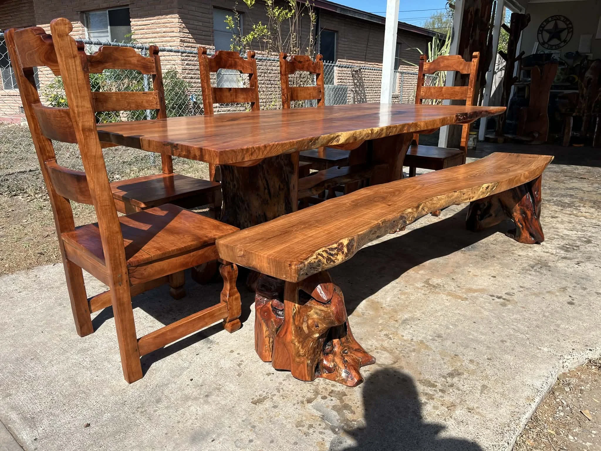 Mesquite Root-style Table #037