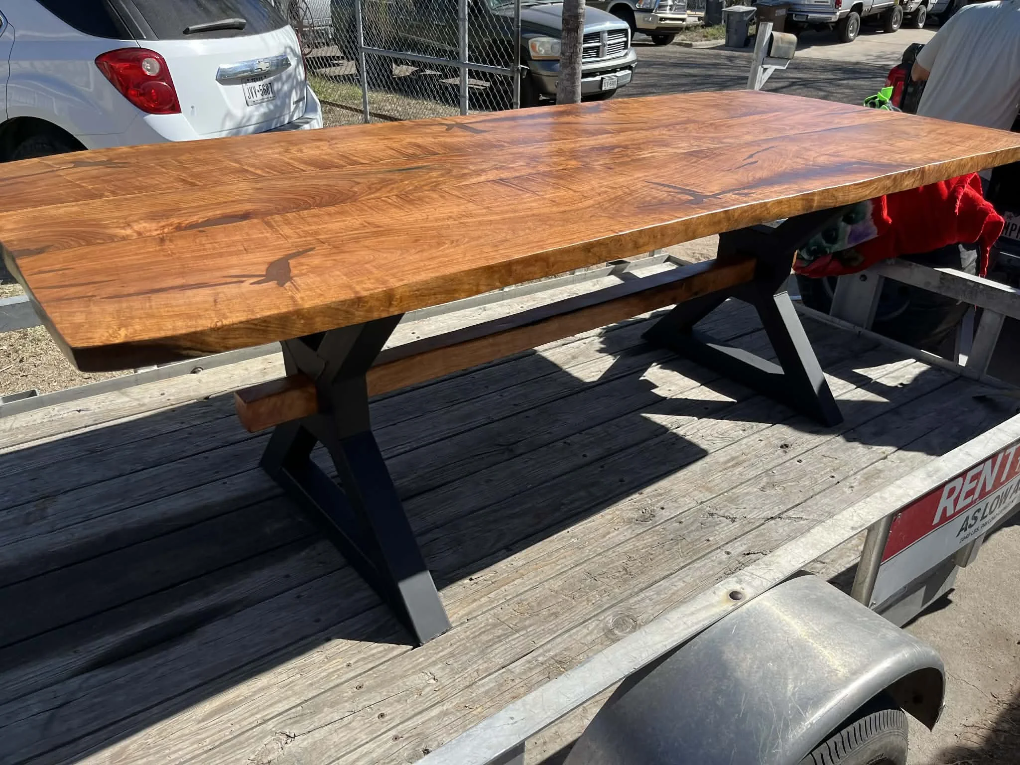 Modern Mesquite Table (Natural Filling) #035