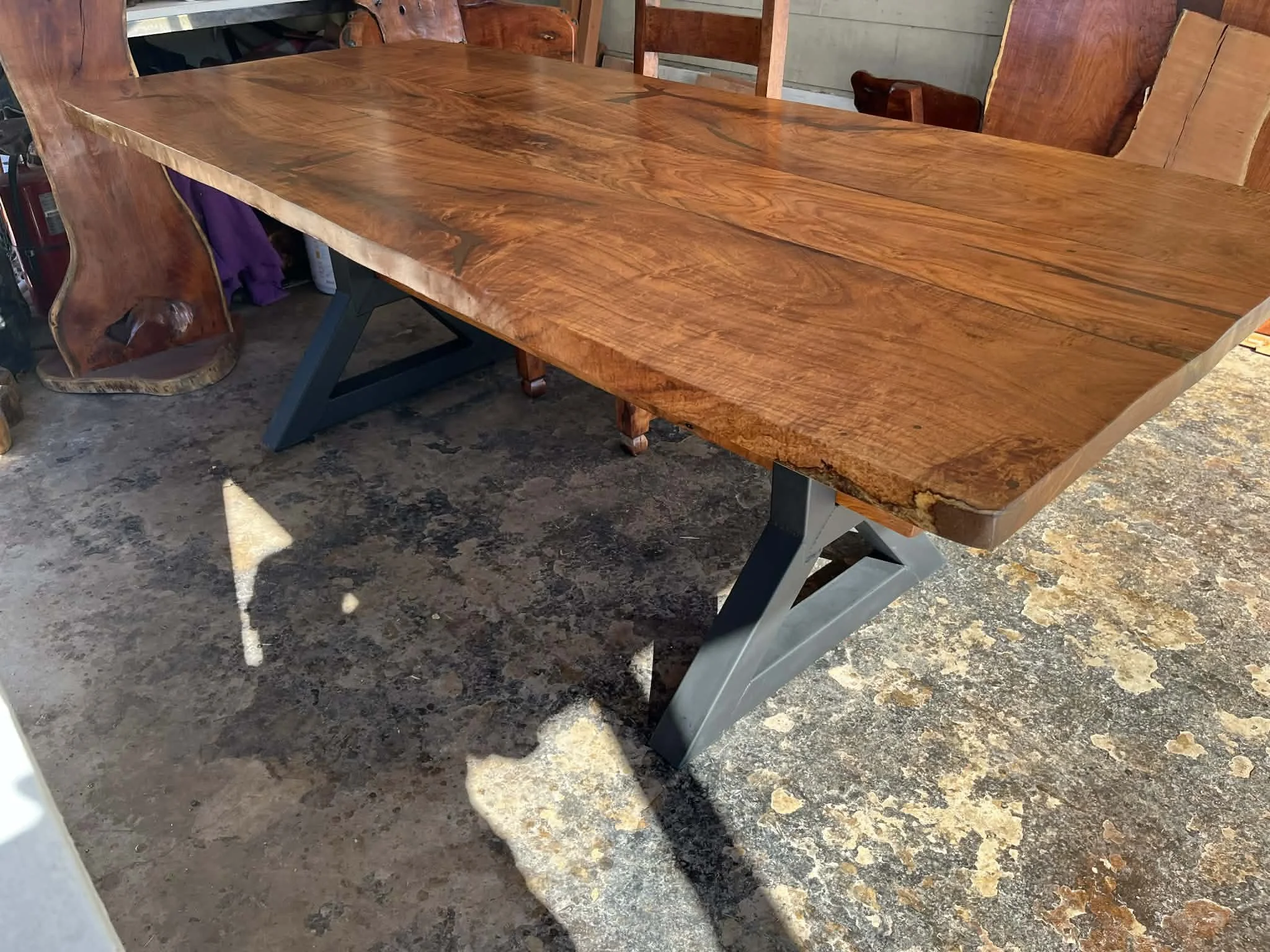 Modern Mesquite Table (Natural Filling) #034