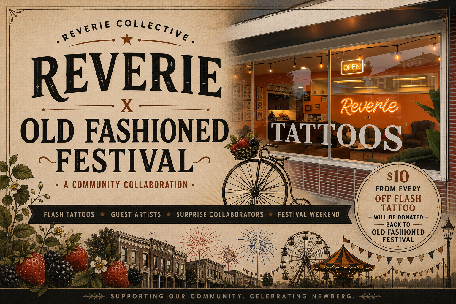Old Fashioned Fest Flash event Collab!