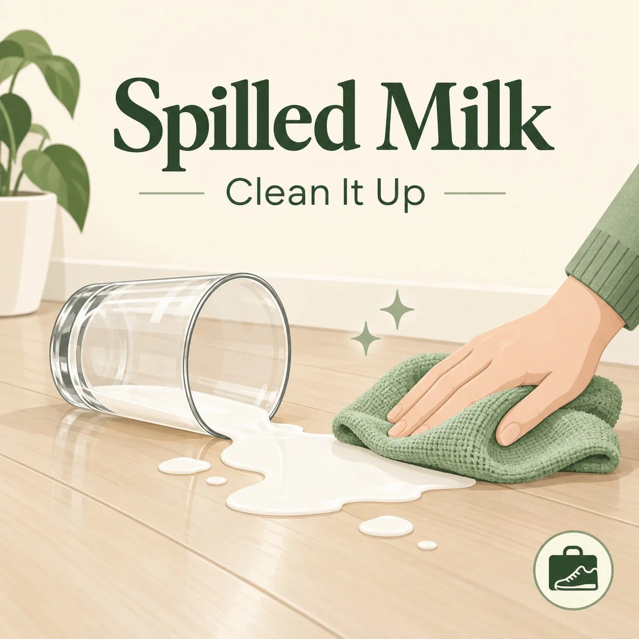 No Use Crying Over Spilled Milk—But You Do Have to Clean It Up