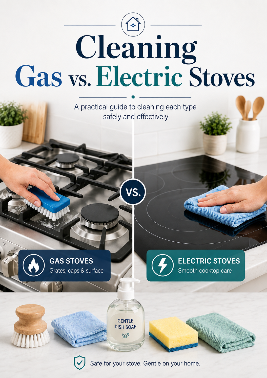 Cleaning Gas Stoves Vs. Cleaning Electric Stoves