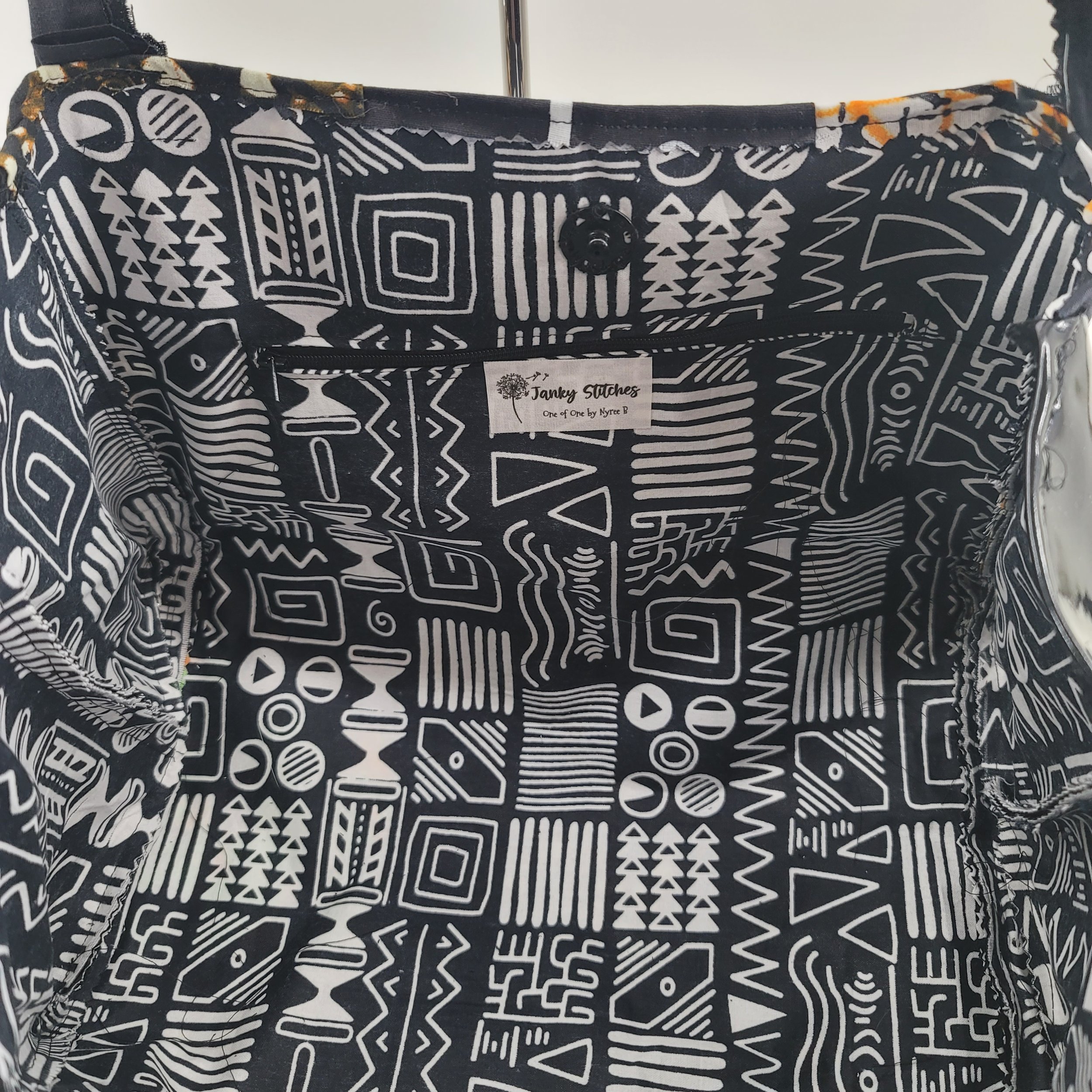 Patchwork Quilt "See Me" Box Tote