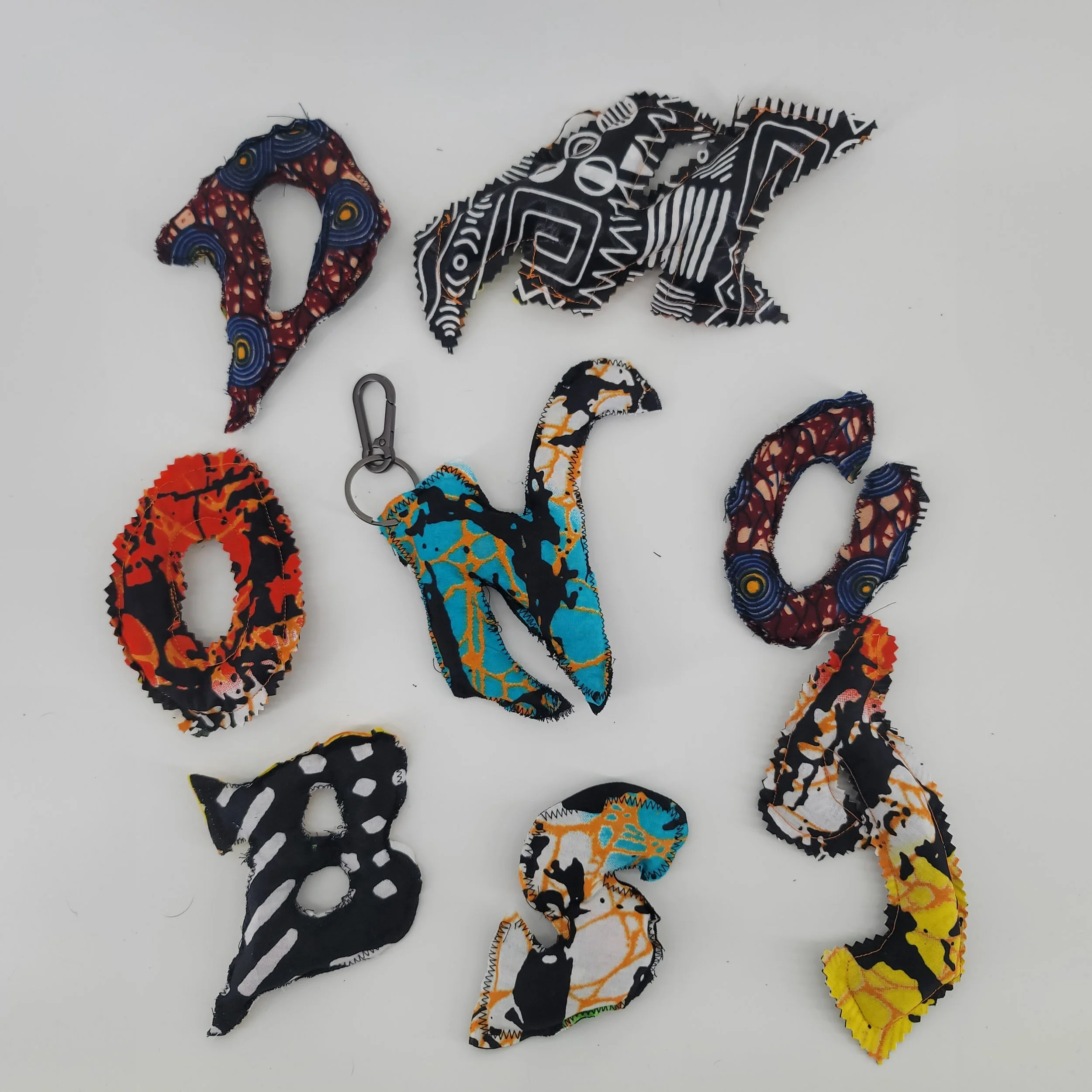 Initial Bag Charms in Wax 4" + depending on letter