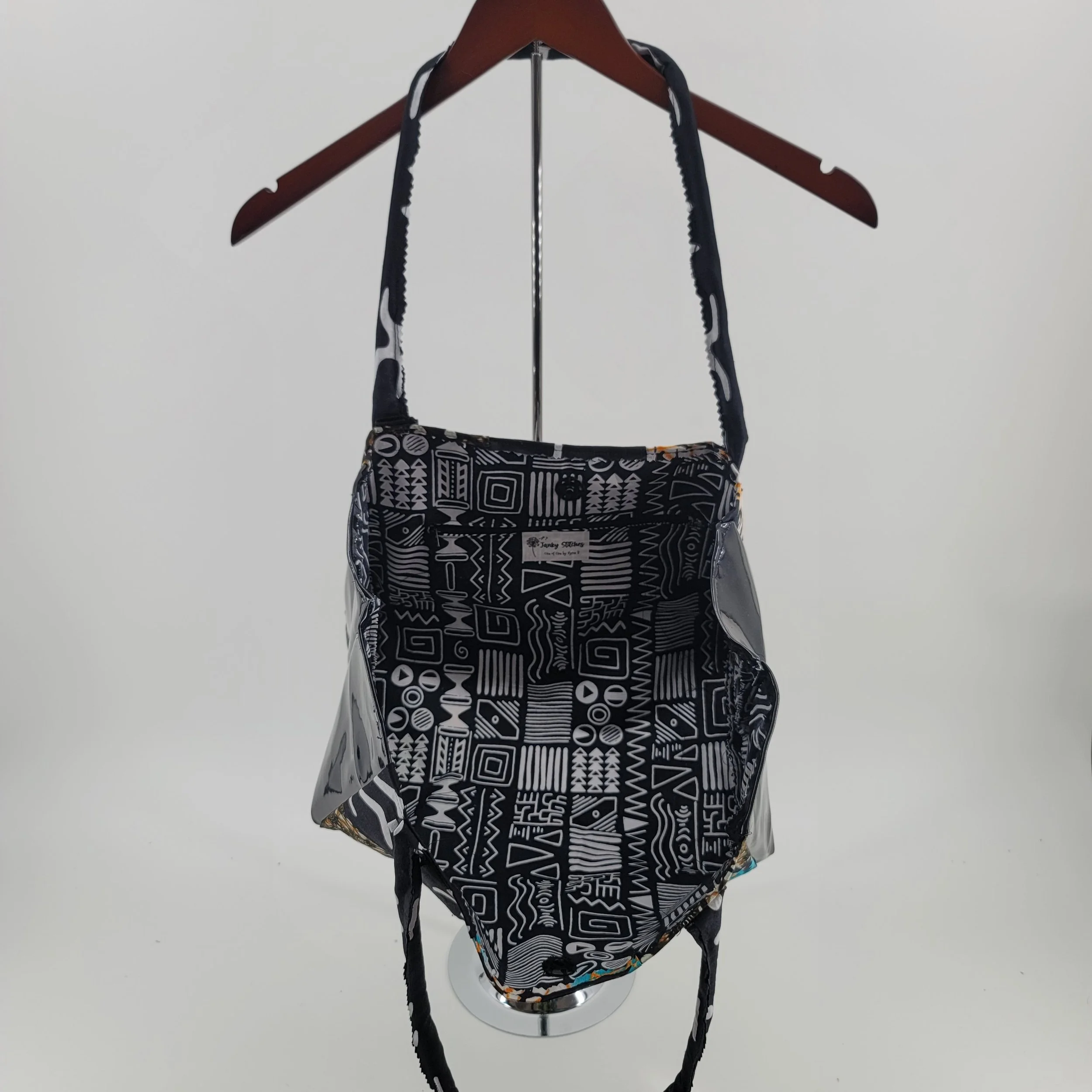 Patchwork Quilt "See Me" Box Tote