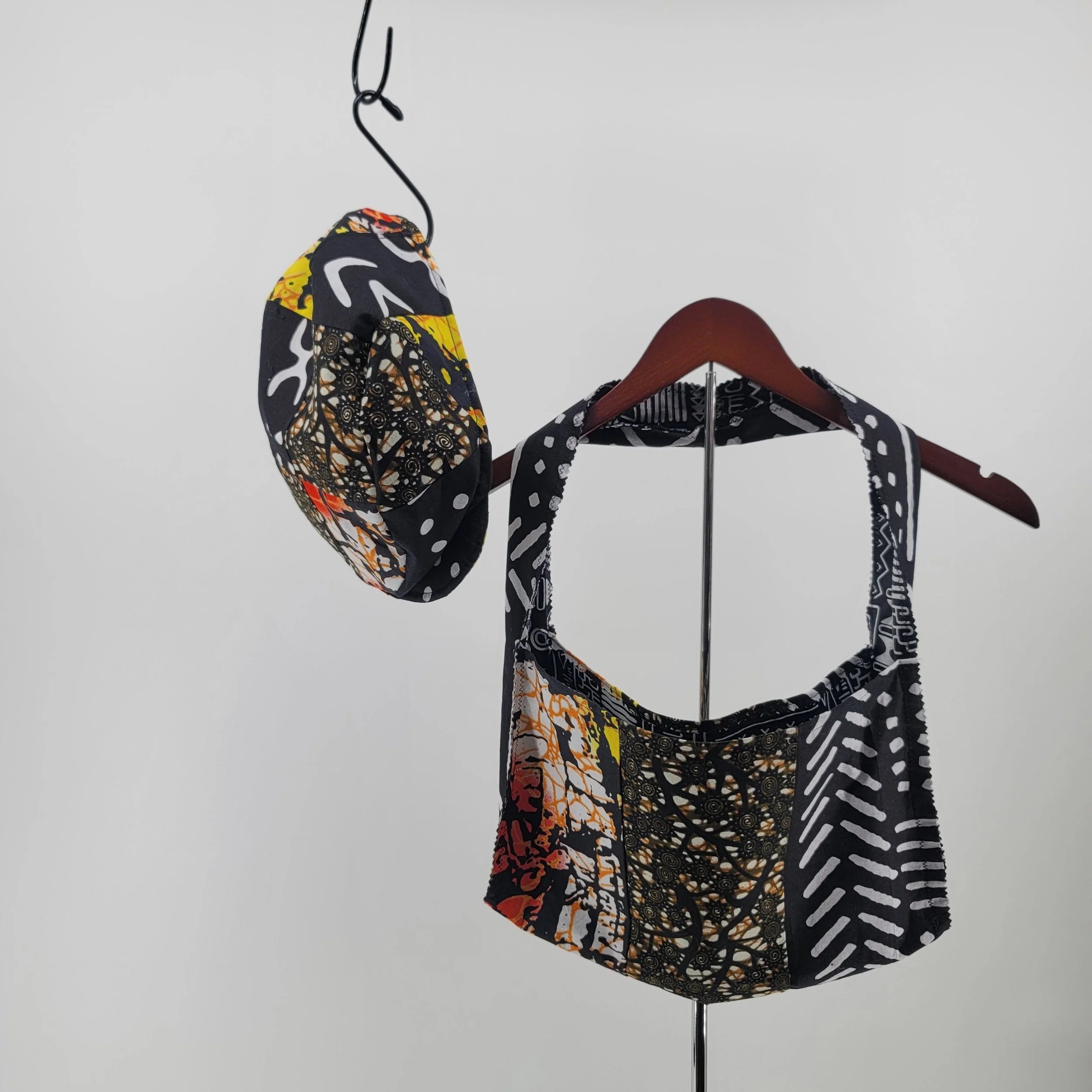 Flat Cap and Box Tote in Sunset 1.jpg