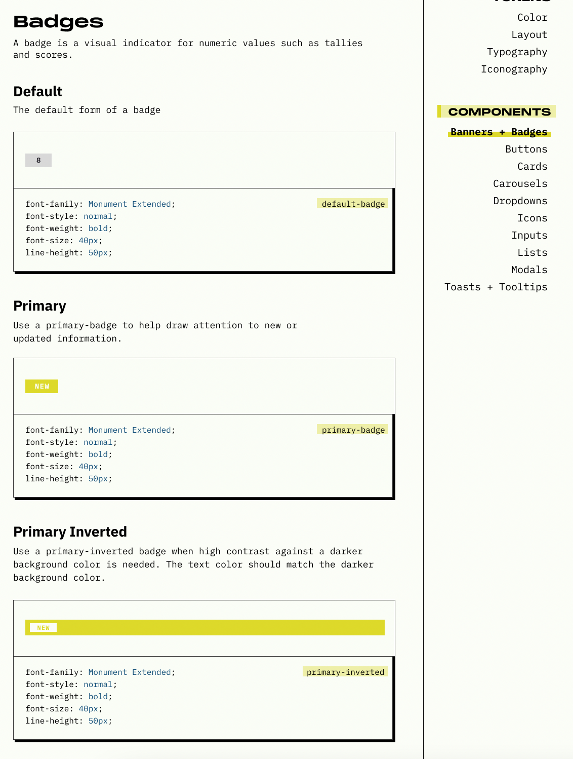 Badge Component, Posh.ai Design System