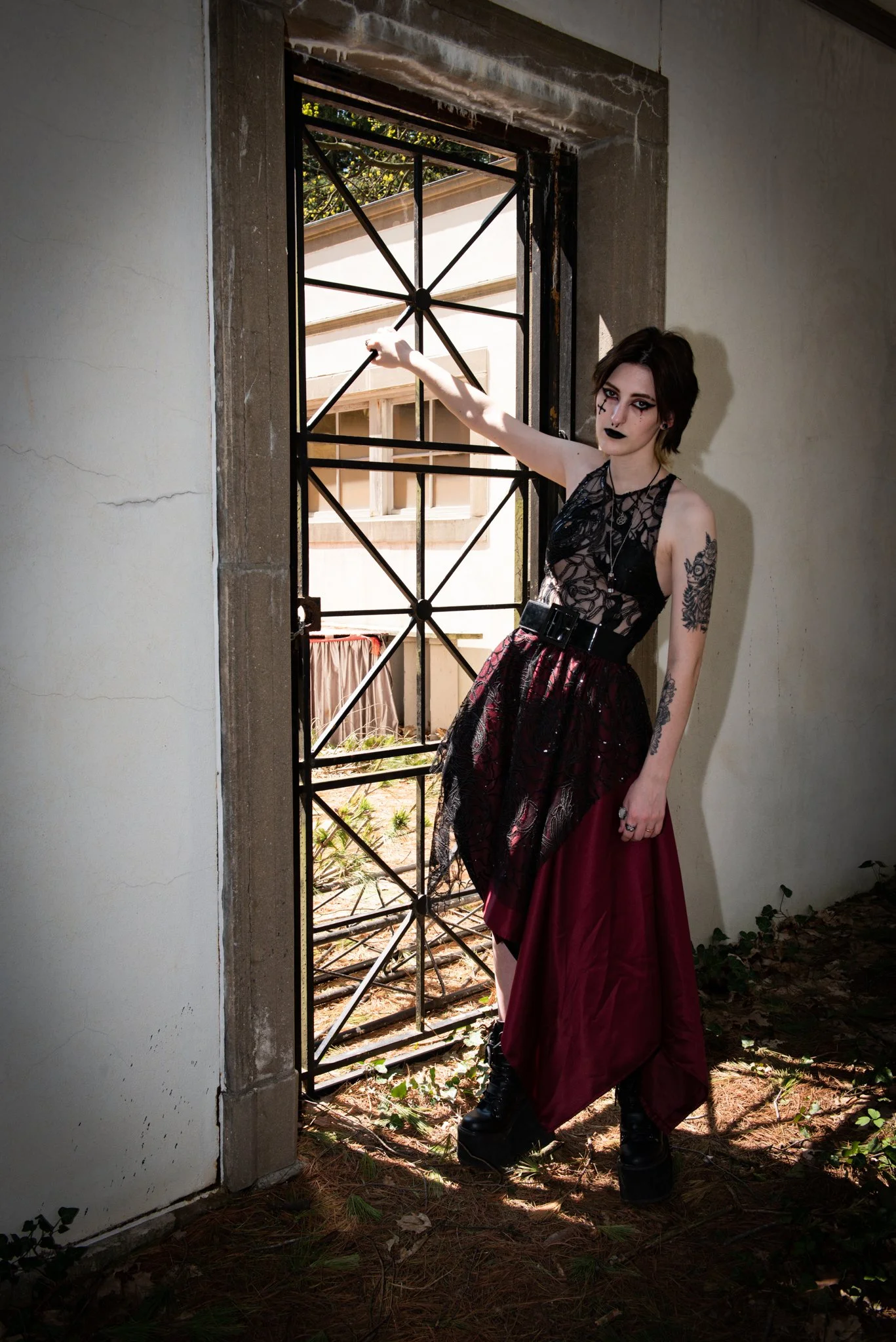 Gothic Lover II Red Dress - Side View©.jpg