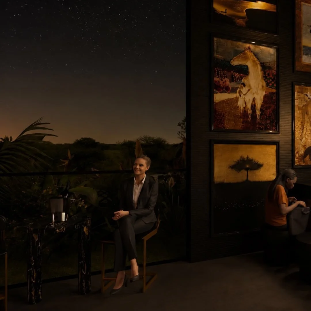 i kept asking myself one question while designing this space: why would someone want to stay upstairs?
besides the fact that they&rsquo;d have to be 21+, the answer wasn&rsquo;t more tables or more seating. it was atmosphere. a darker palette, softer