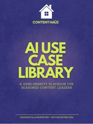 AI Use Case Library for Content Strategists