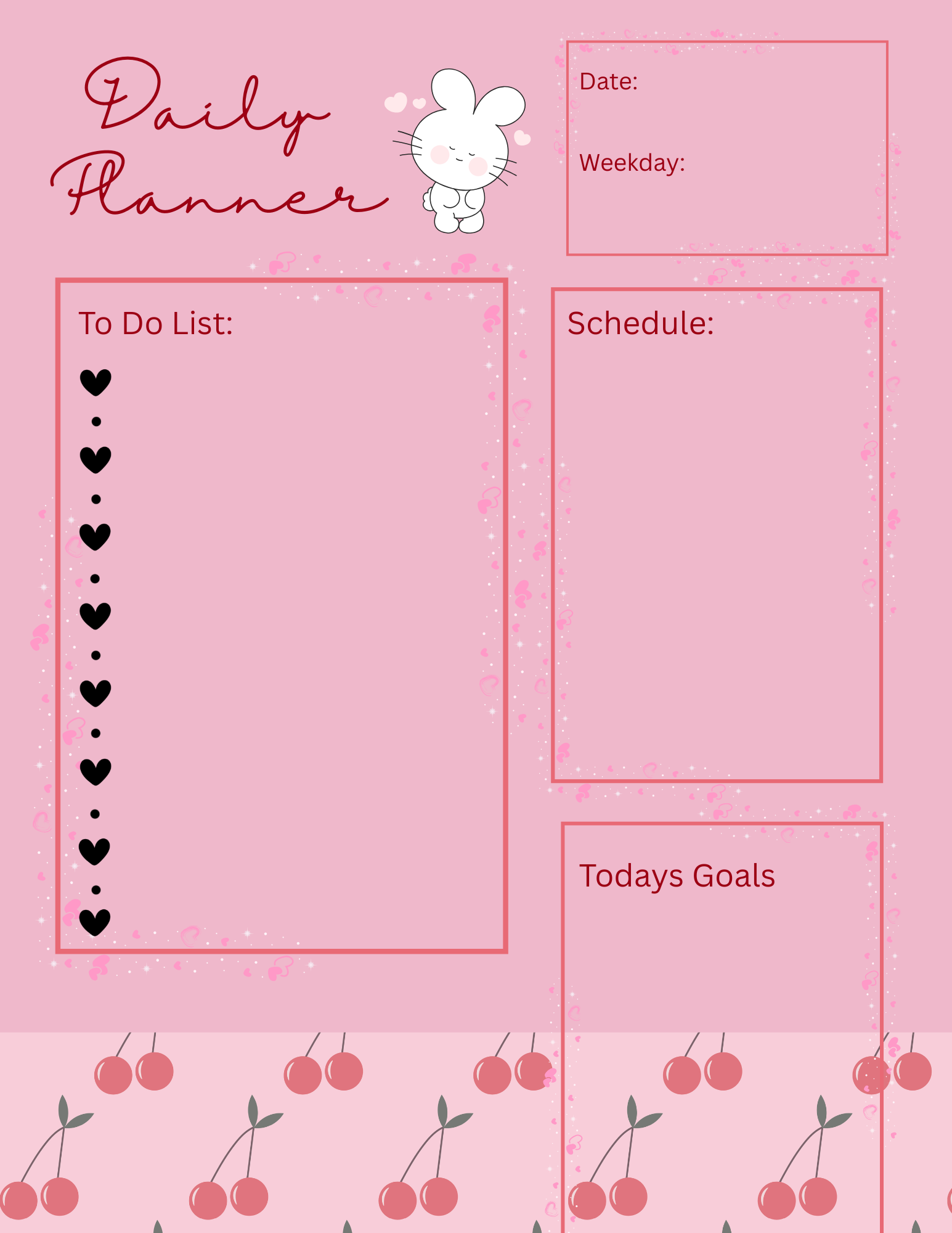 Bunny planner