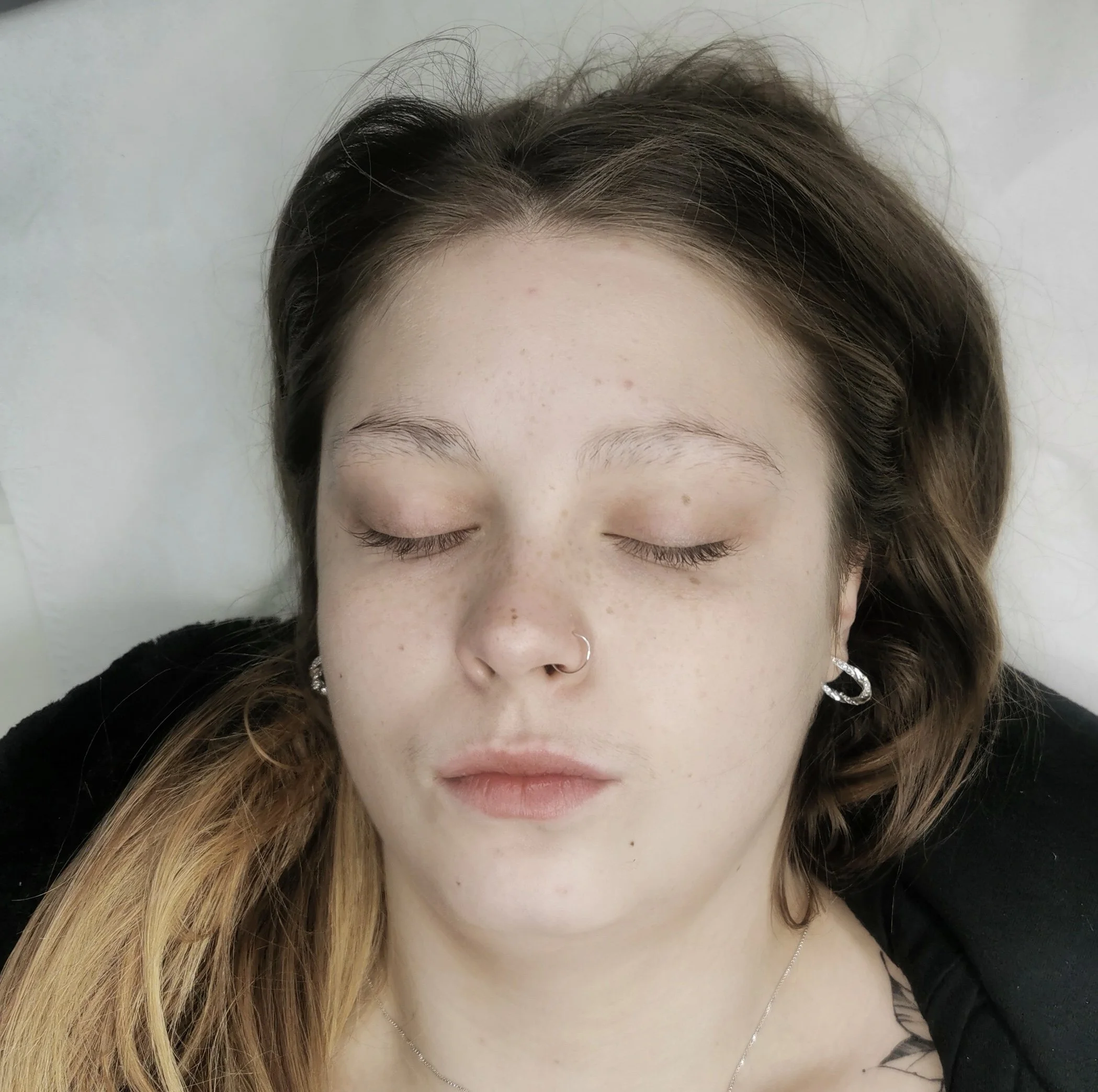 Trichotillomania Client Before Powder Ombre 