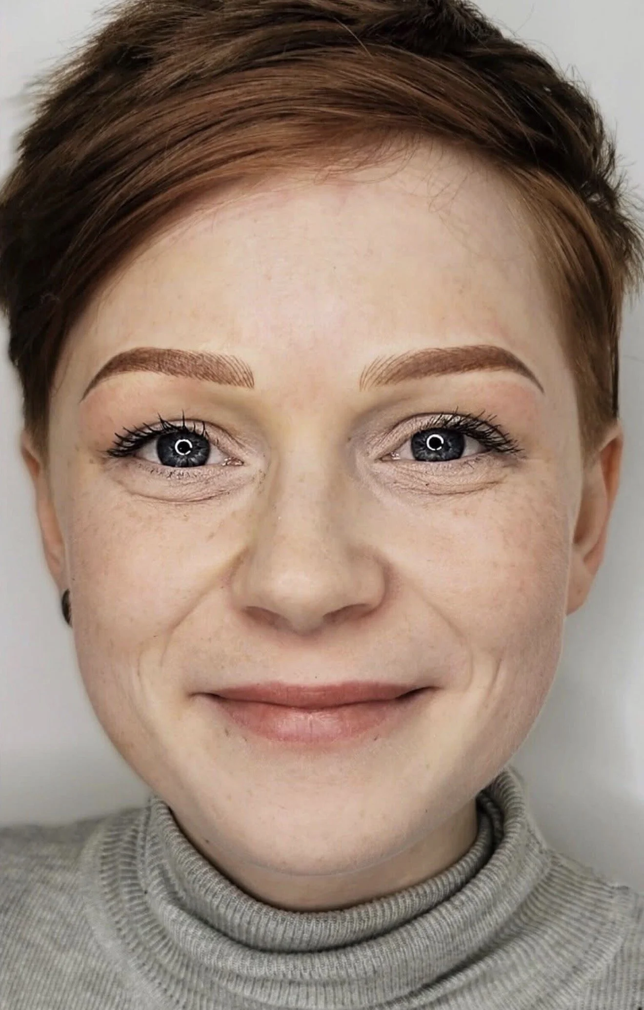After combination brows