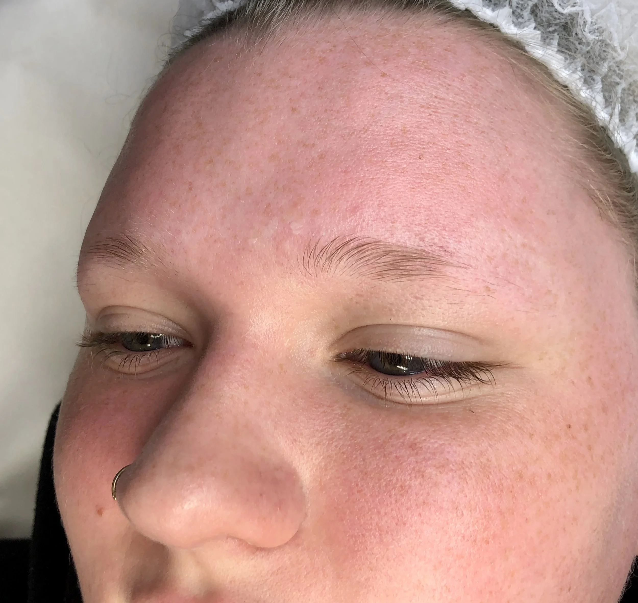 Trichotillomania Client Before Microblading