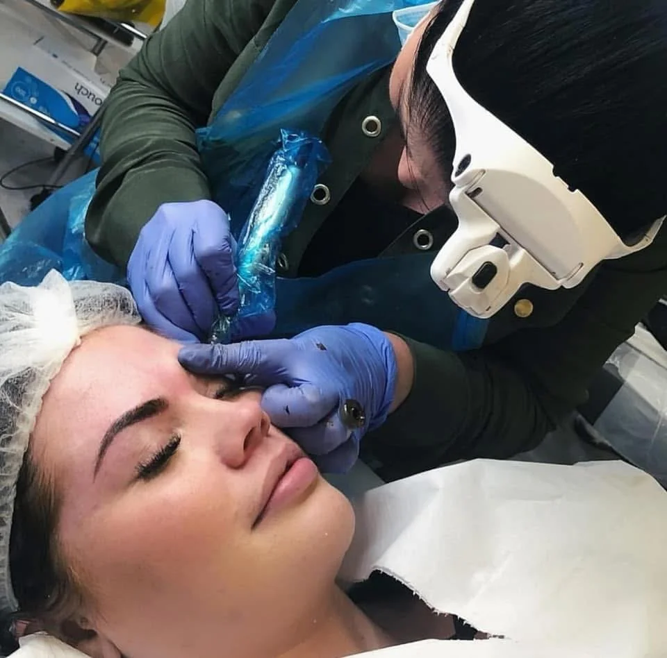 Ombre powder brows in Cambridge