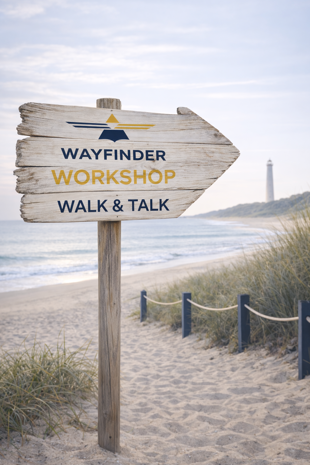 Cape May coastal setting for Wayfinder Walk and Talk sessions focused on burnout and work stress