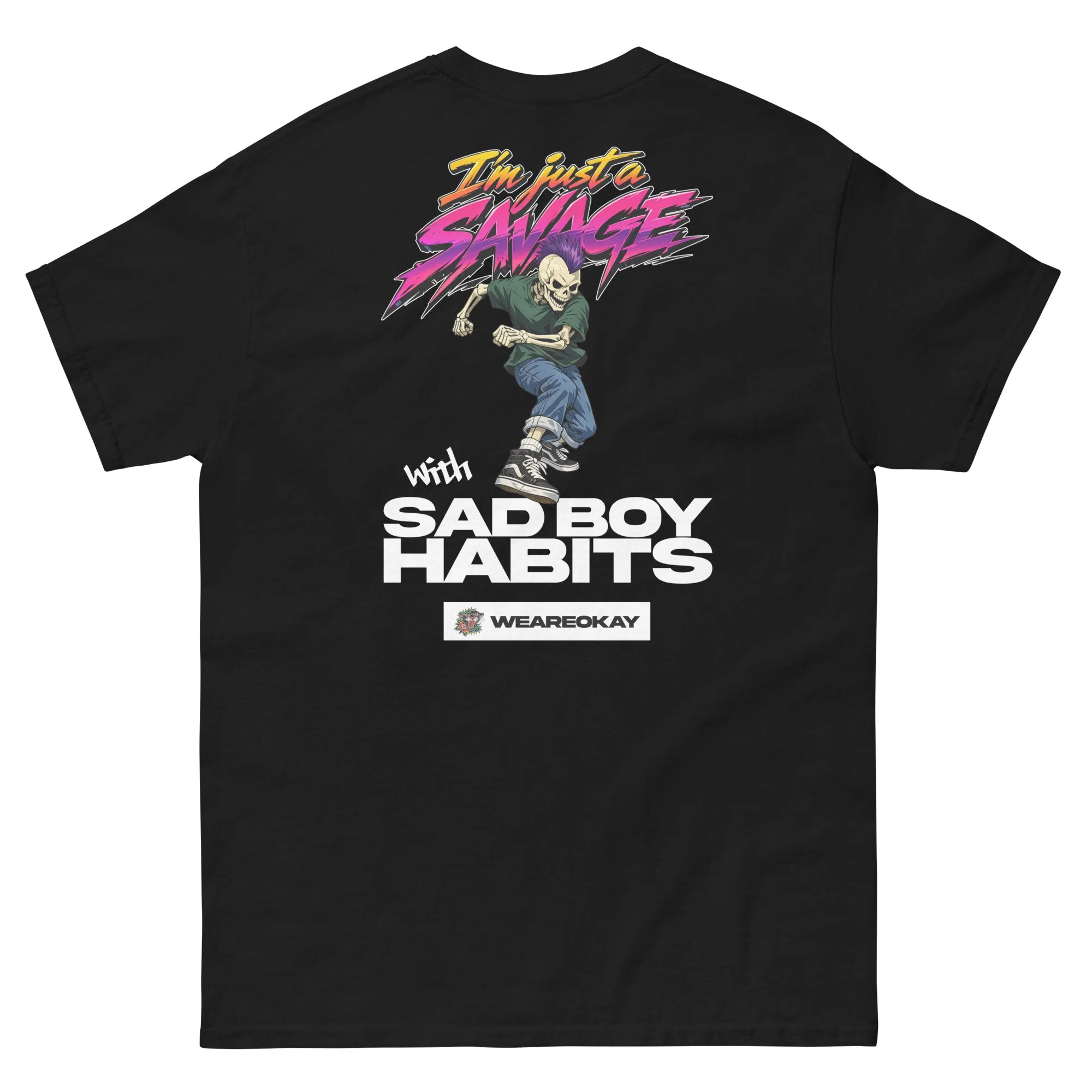 sad boy habits tee dark