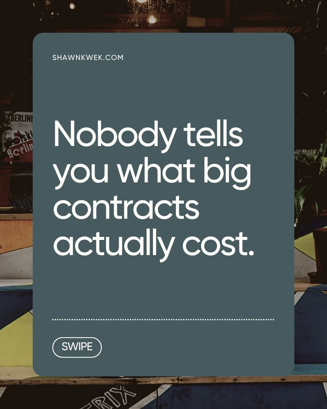 I was chasing the wrong number.

Big budgets sound great until you see what they cost you. Your time. Your rhythm. Your freedom. 

I almost went down that road this year. I&rsquo;m glad I asked myself the right question before I did.

#webdesigner #s