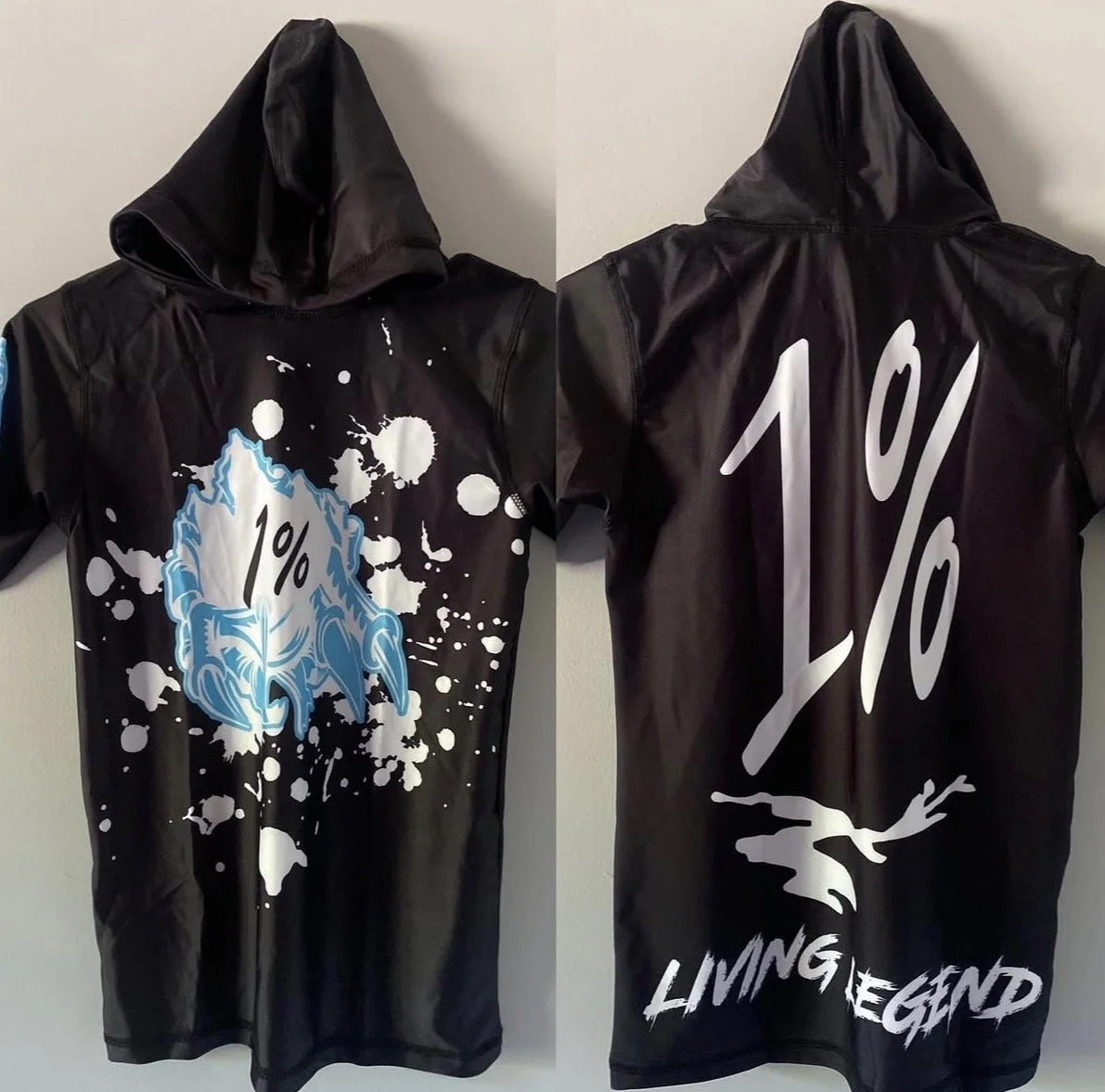Black and Baby Blue "Living Legend" Limited Edition 1% Shirt