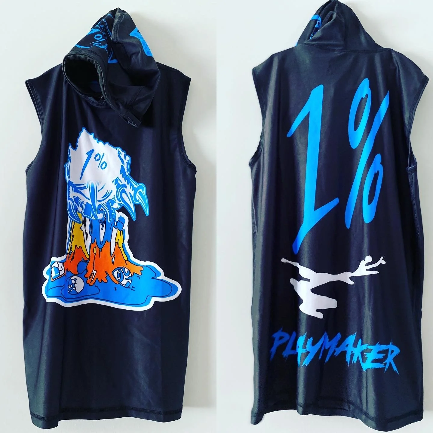 Black Exotic "Playmaker" Limited Edition 1% Sleeveless Shirt