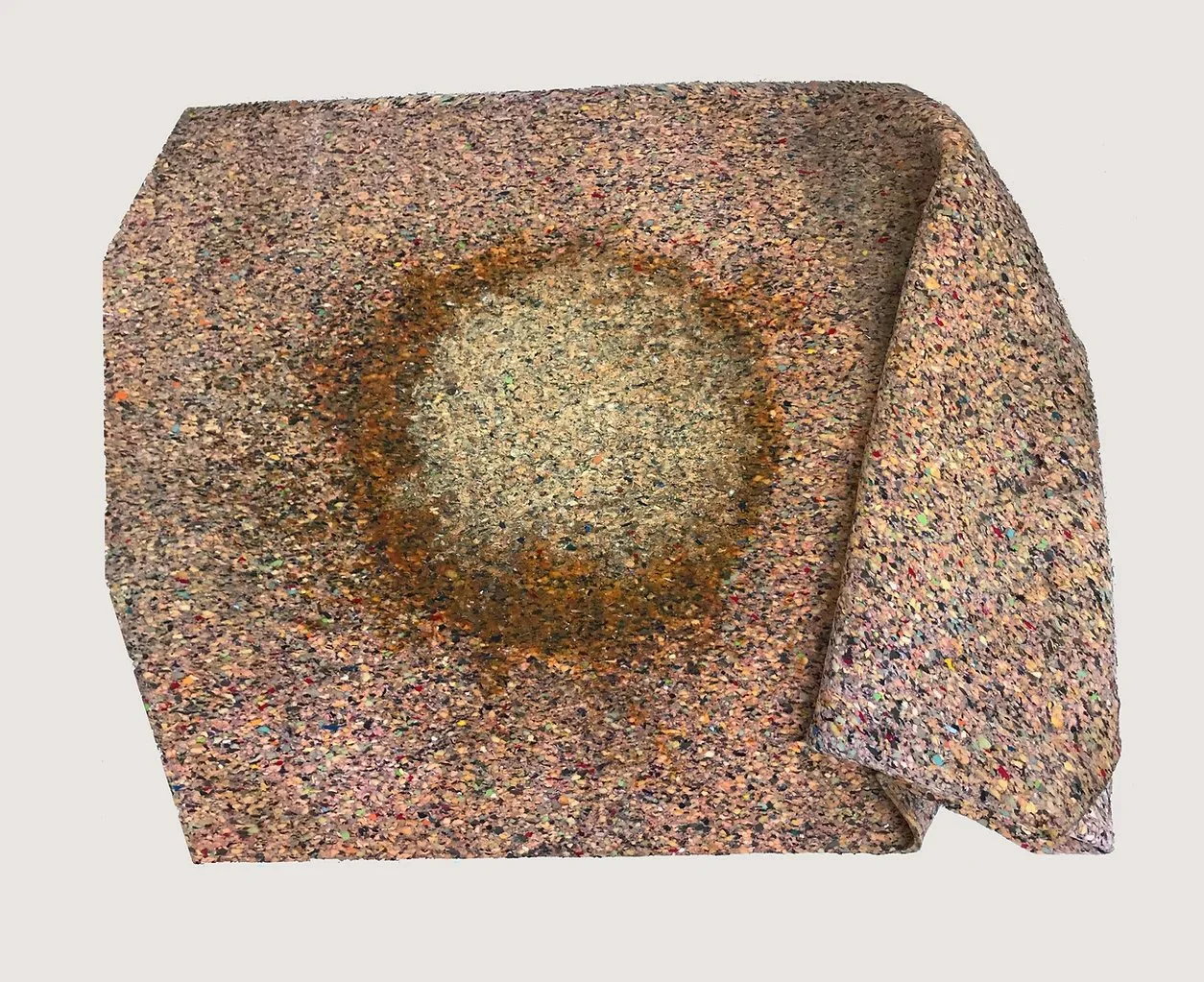 Underfloor, 2025. Bleached carpet padding.