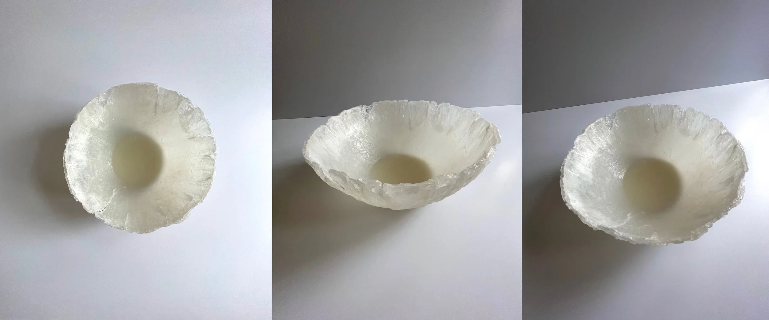 Washing Bowl, 2026. Glycerin soap. 16" x 16" (Interactive)