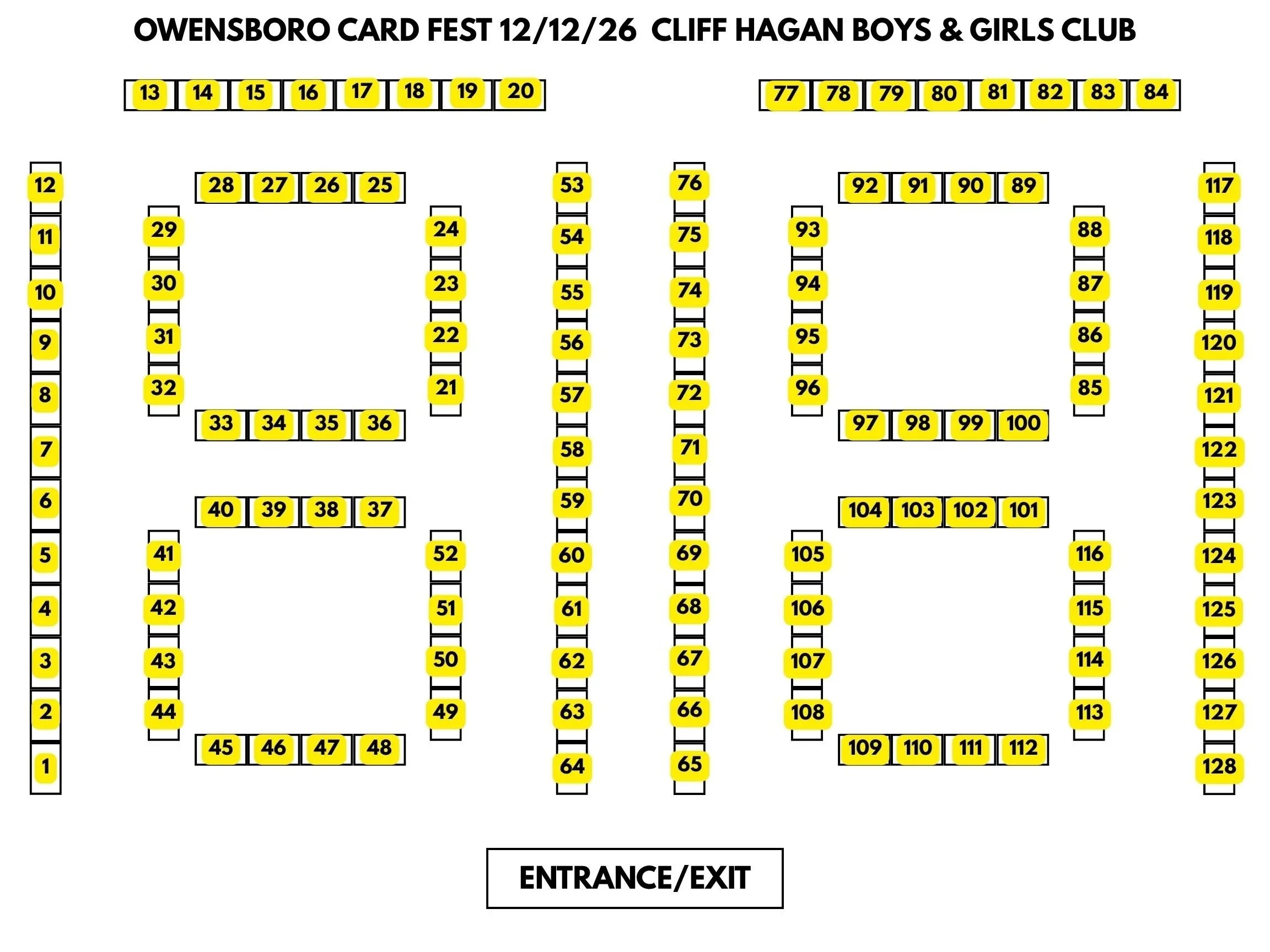 Owensboro Card Fest - Vendor Table
