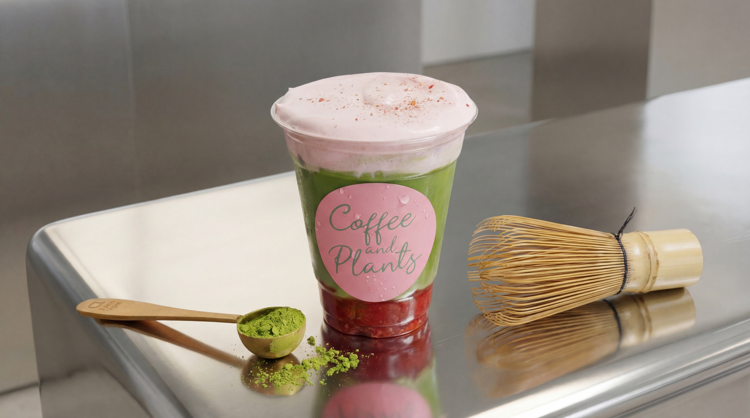 Strawberry Cream Matcha |  Fruity Sweet ·  Creamy ·  Energizing