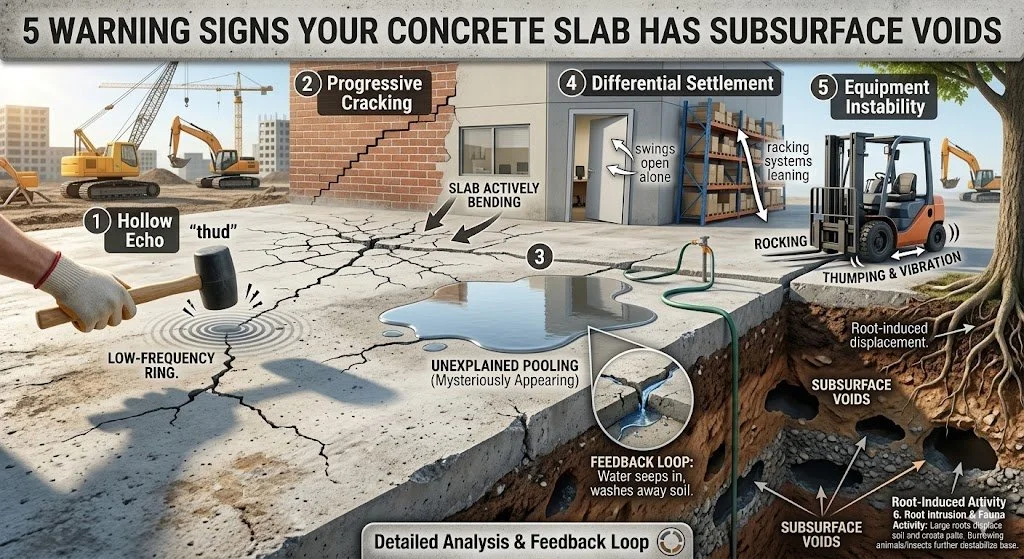 5 Warning Signs Your Concrete Slab Has Subsurface Voids