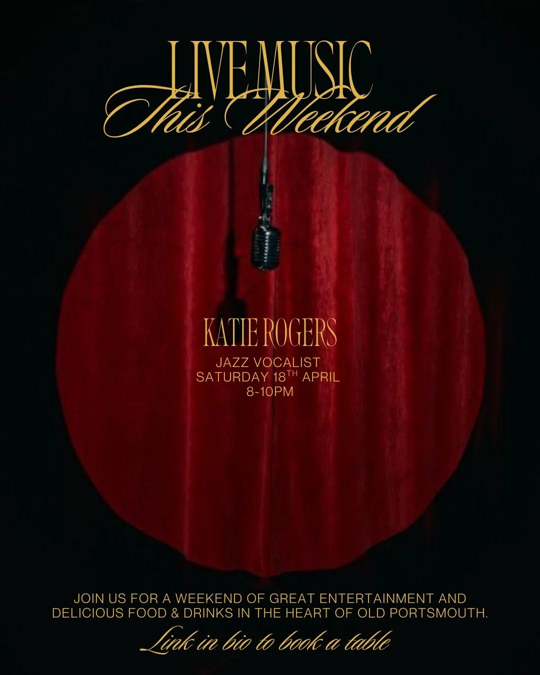 We have the wonderful Katie Rogers joining us this Saturday for some smooth jazz vocals 🎙️

Have you booked your table yet? 

#monksbaroldportsmouth