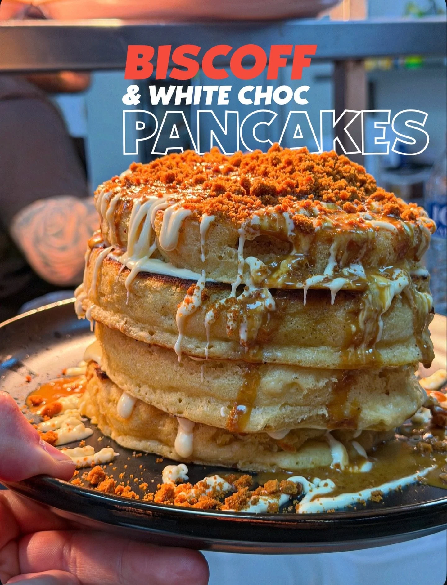 THIS IS YOUR WAKE UP CALL🌤️ 
✨BISCOFF &amp; White Choc Pancakes✨

Available every morning from the Circo breakfast menu served 9AM - 11:45AM 💕
BOOK NOW ➡️ www.circoitalian.com 
.
.
#pancakes #brunch #breakfast #pancakestack