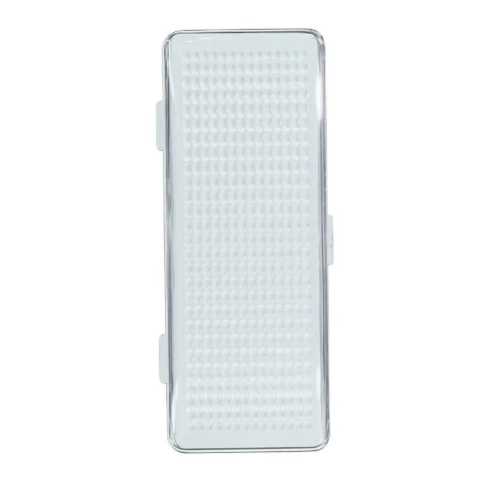 Lentille pour lumière de porche rectangulaire blanc