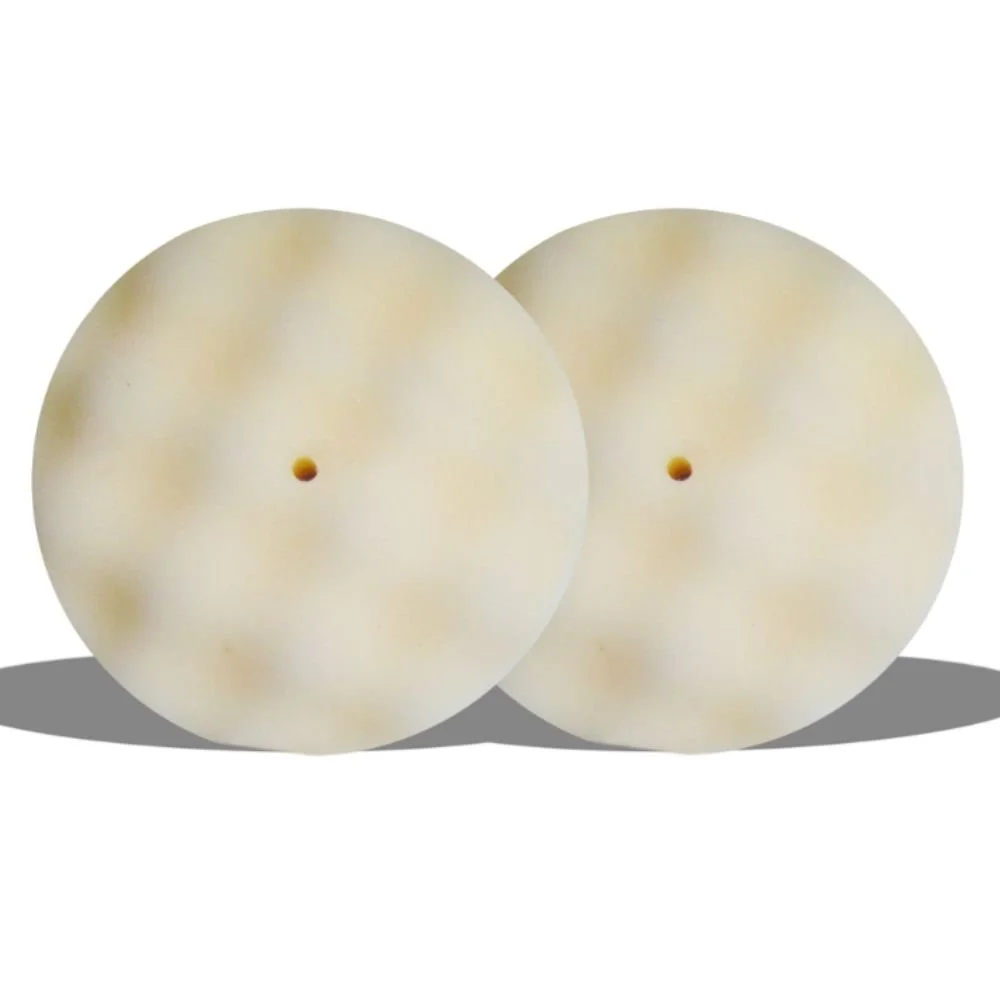 Coussinet 6 po. en mousse waffle, auto agrippant pour polir blanc