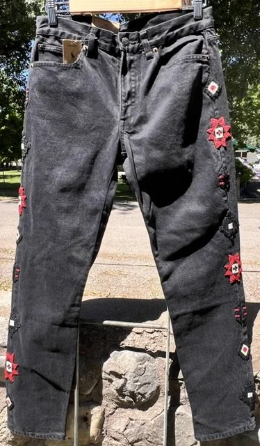 Polo Ralph Lauren Roped Dyed Avery Aztec Jeans in Black Size Size 26