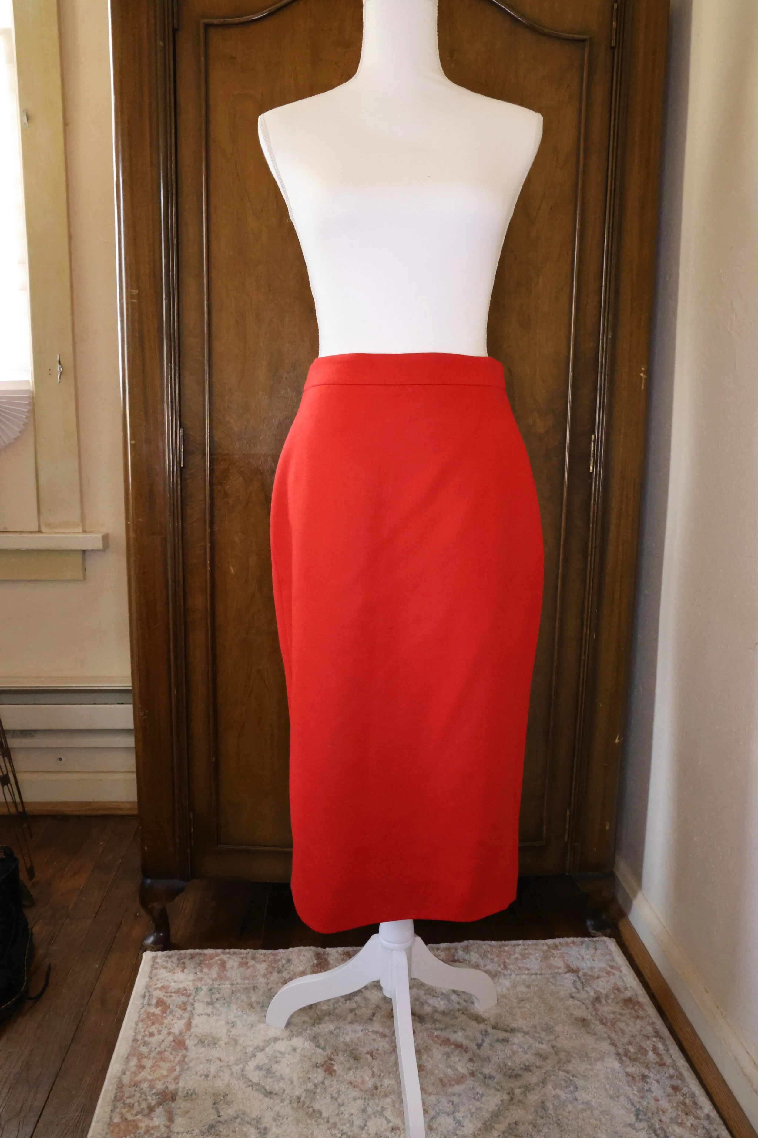 J Crew Red No. 3 Pencil Skirt NWOT Size 4