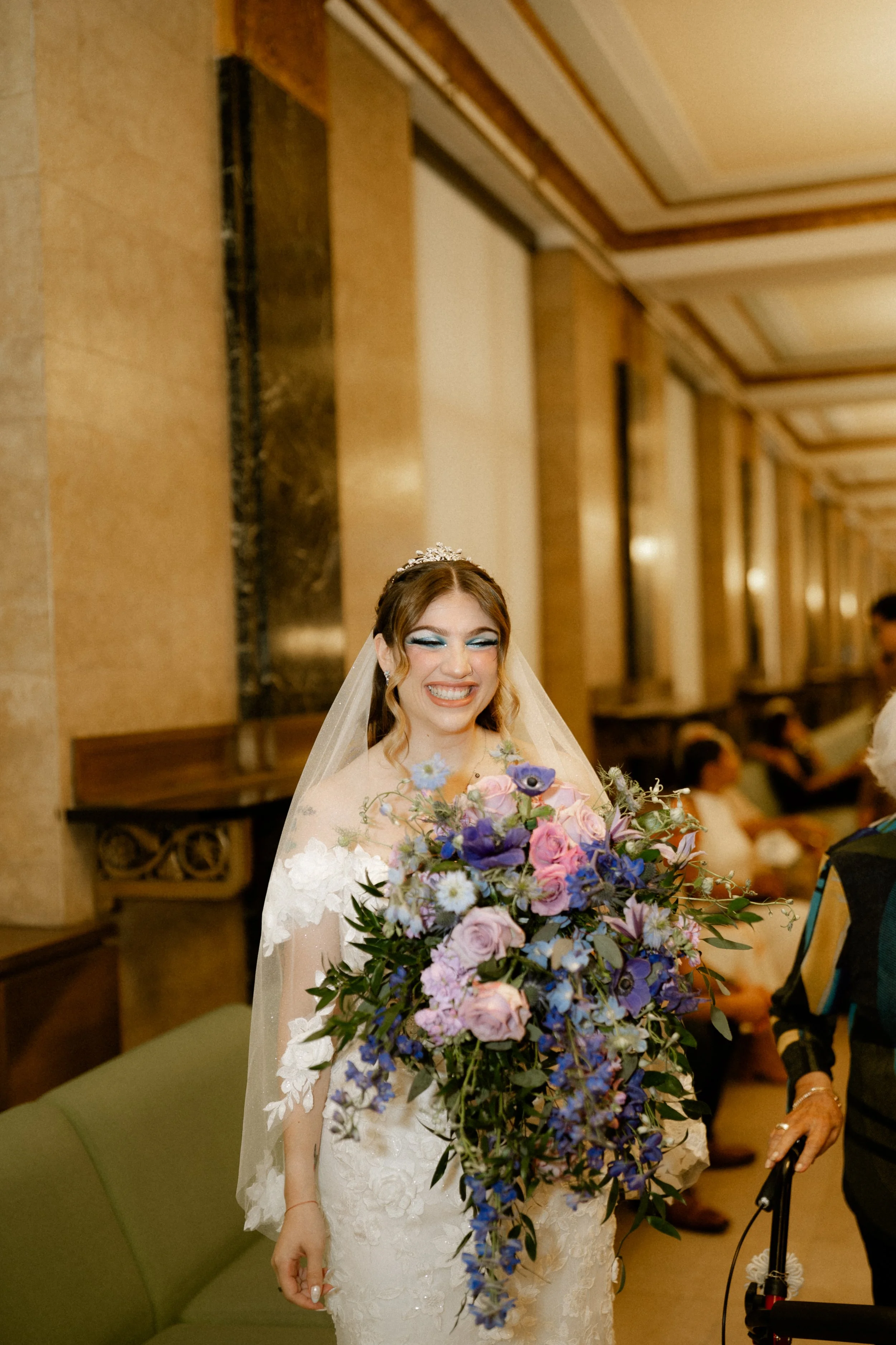 NYC courthouse wedding makeup