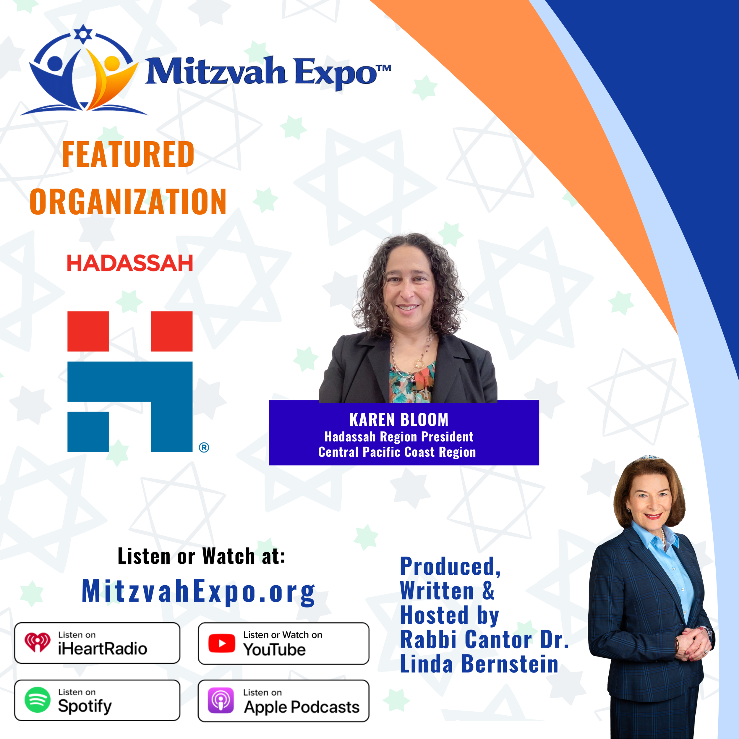 Karen Bloom, Region President of Hadassah's Central Pacific Coast Region