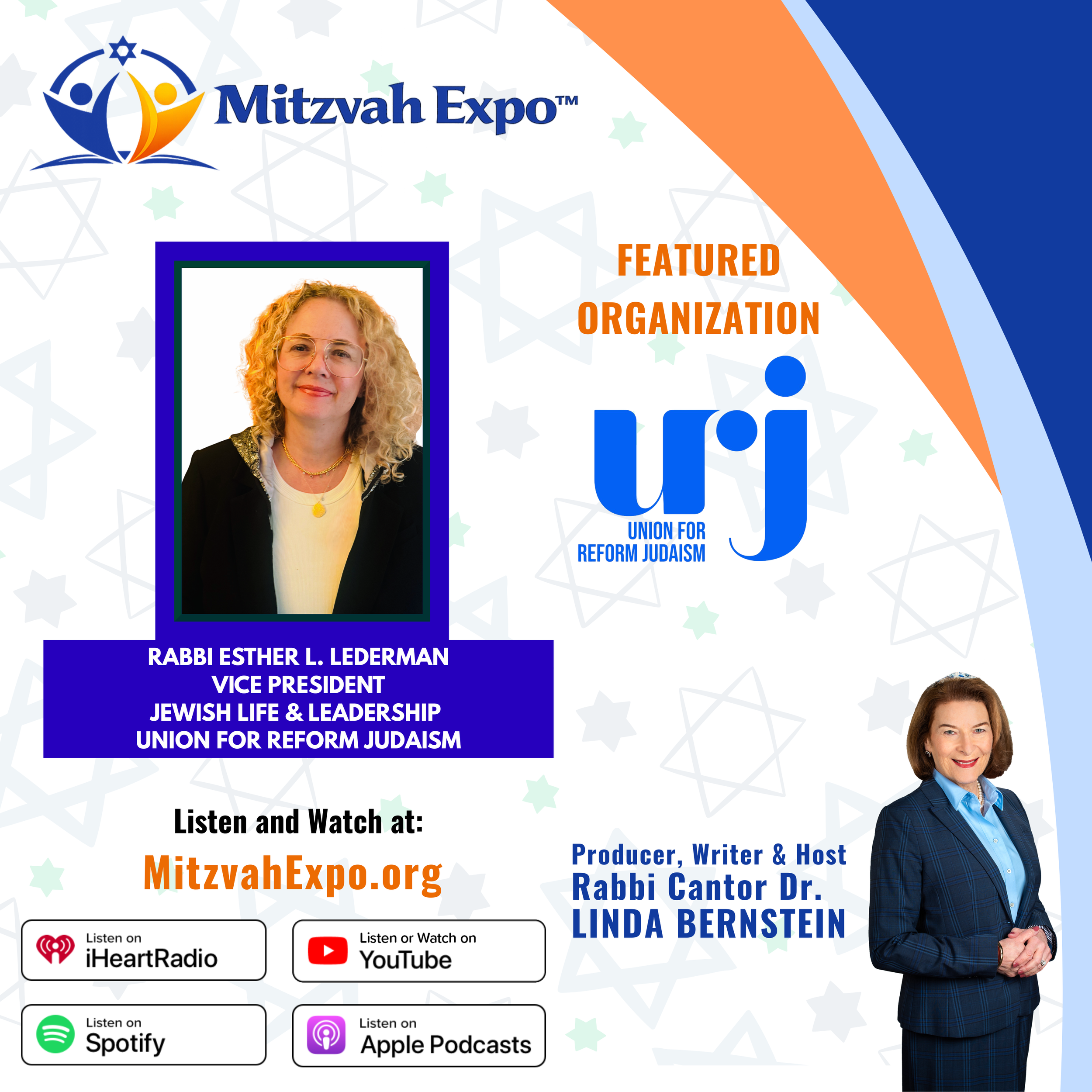 Rabbi Esther L. Lederman, Vice President of Jewish Life and Leadership of The Union for Reform Judaism&nbsp;
