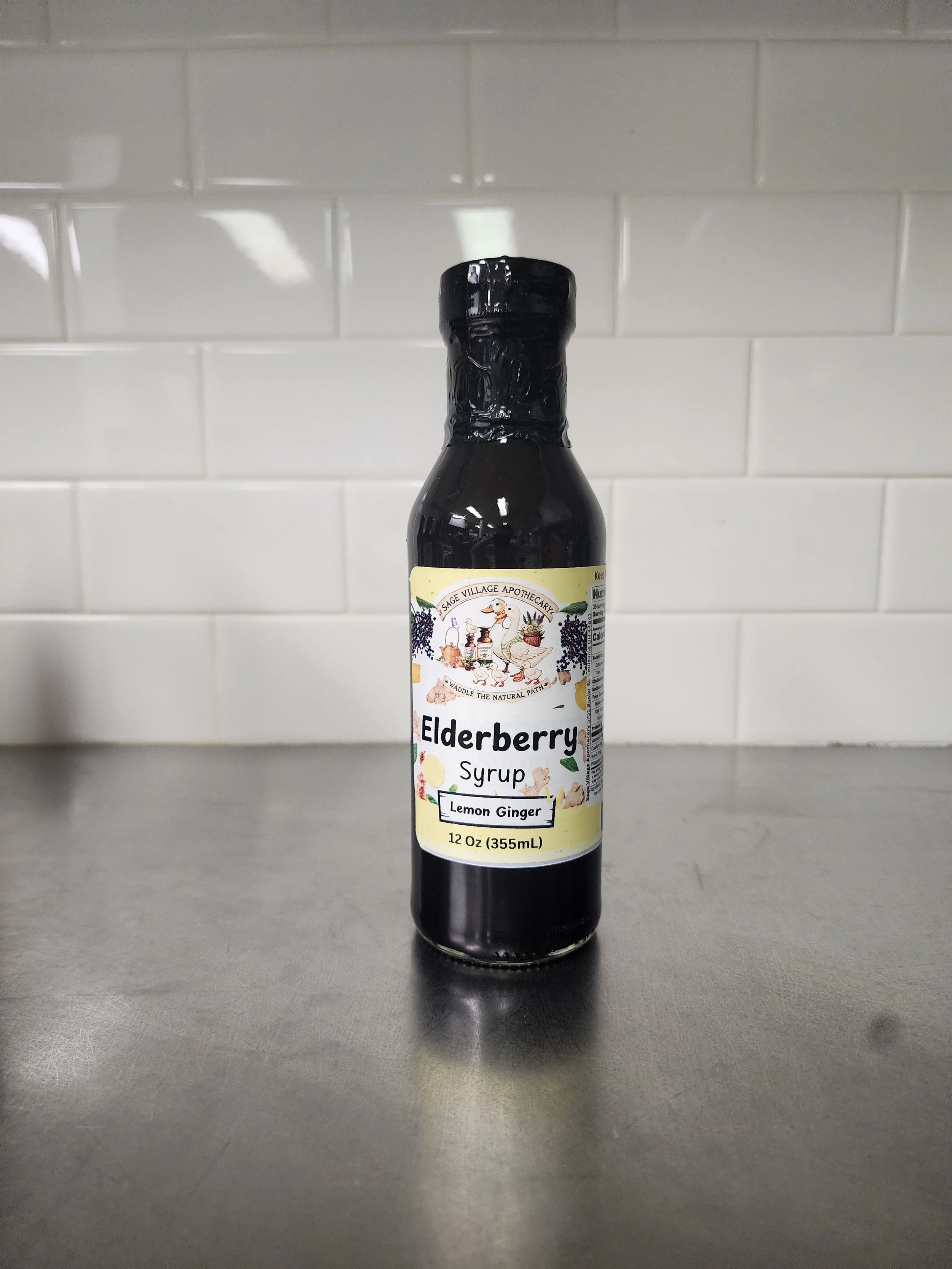 Lemon Ginger Elderberry Syrup