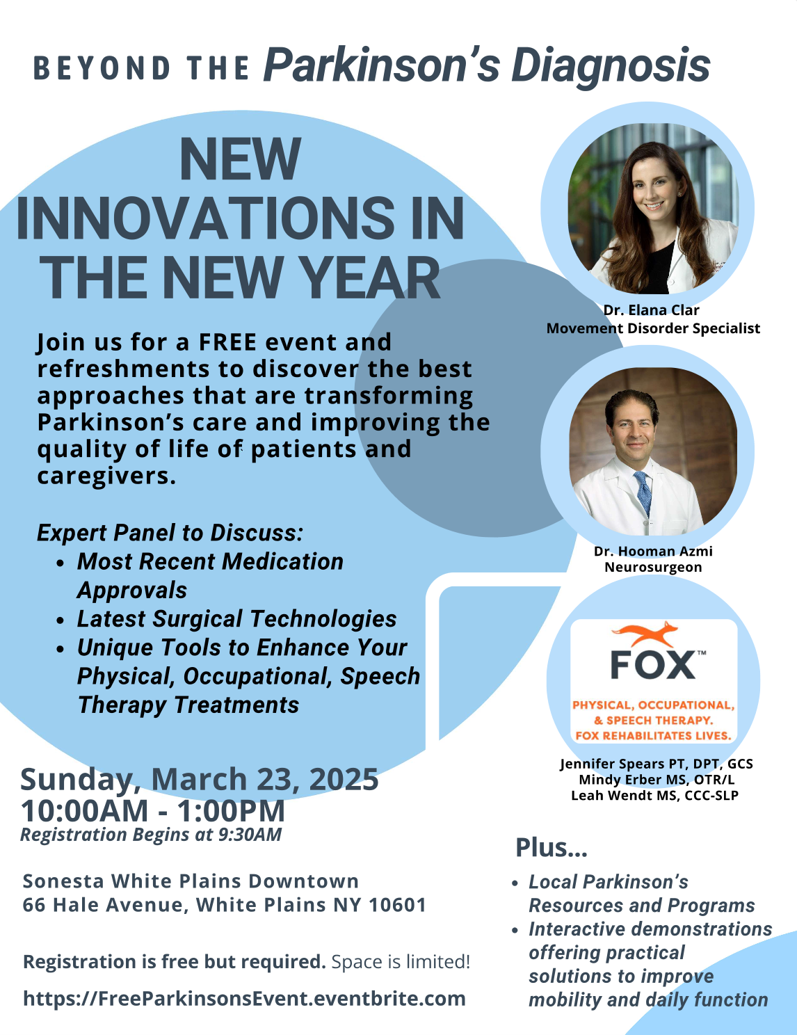 Free Parkinson’s Event in White Plains, New York