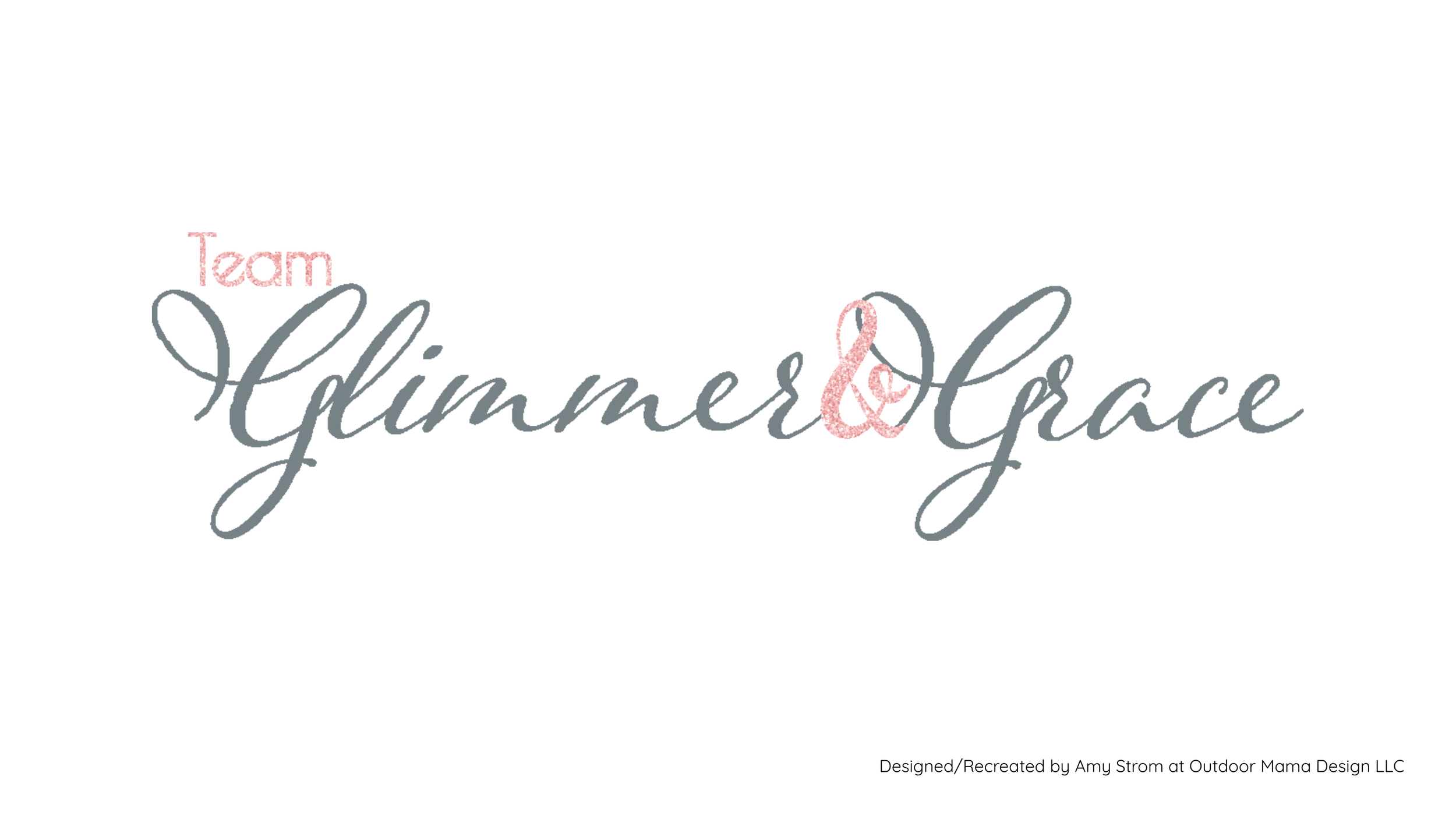 Client was interested in a logo for her sales teams. It needed to be elegant and glittery.