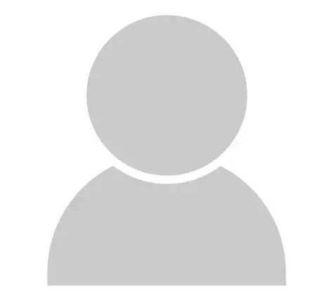 Gray silhouette of a person on a white background.