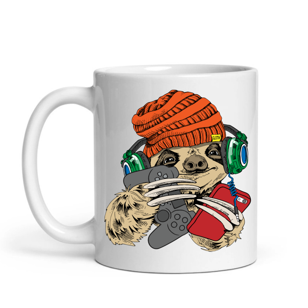 Gamer Sloth – Funny AFK Morning Mug